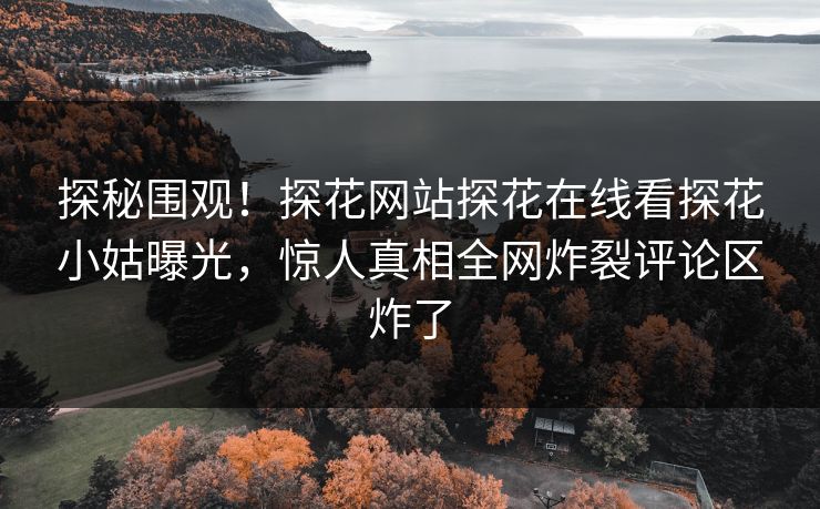探秘围观！探花网站探花在线看探花小姑曝光，惊人真相全网炸裂评论区炸了