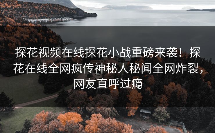 探花视频在线探花小战重磅来袭！探花在线全网疯传神秘人秘闻全网炸裂，网友直呼过瘾  第1张