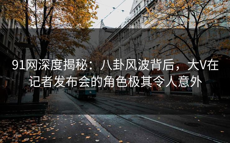 91网深度揭秘：八卦风波背后，大V在记者发布会的角色极其令人意外